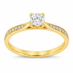 Pre Owned 18ct Diamond Solitaire Ring ZB883